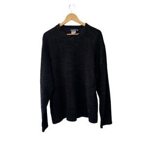 Gianfranco Ferre Jeans 2XL Embroidered Emblem Velour Sweater GF Ferre